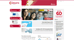 Desktop Screenshot of becas.camaracantabria.com
