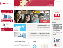 Tablet Screenshot of becas.camaracantabria.com